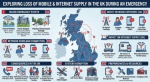 Mobile phone and internet supply loss in UK